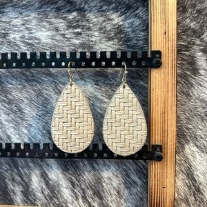 Woven Teardrop Earrings